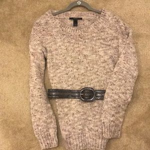 MNG by Mango Marled Pink Sweater